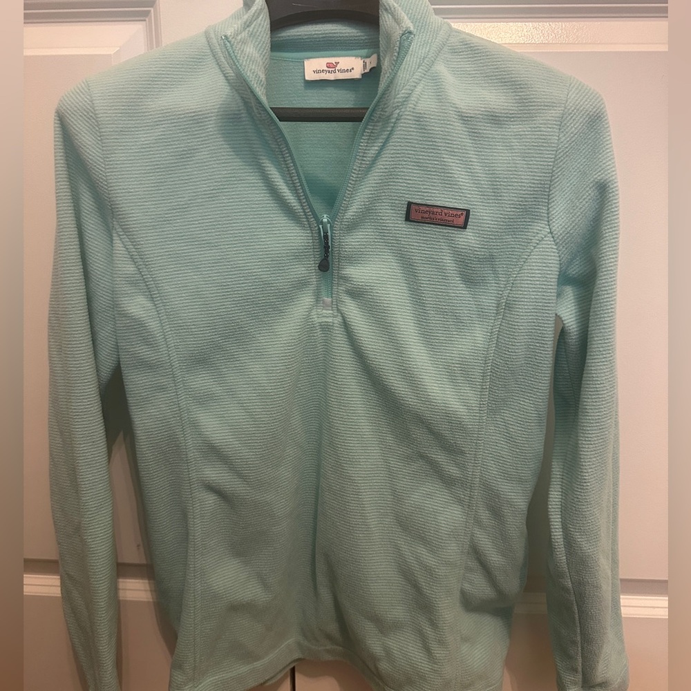 Vineyard Vines Aqua Quarter Zip